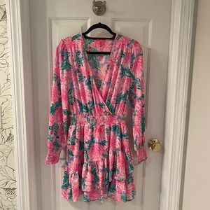Lilly Pulitzer Christina Stretch Long sleeve mini dress. Great condition.